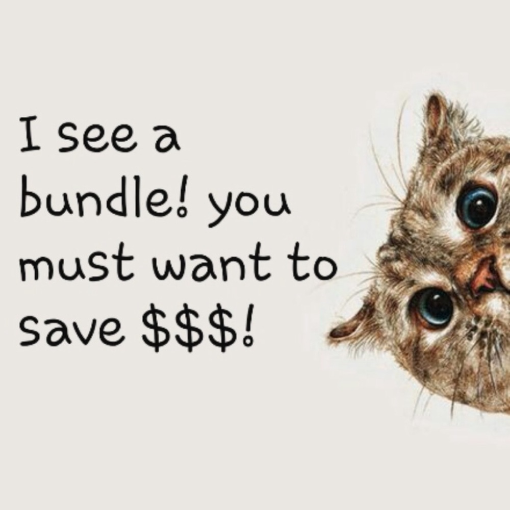Bundle 3 or more items and SAVE!!